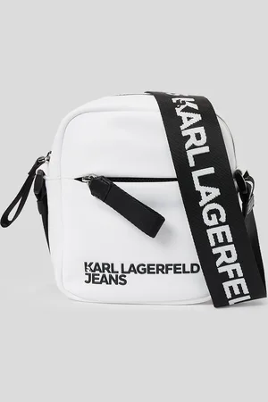 Karl Lagerfeld Klj Logo Nylon Crossbody Bag, Man, , Size: One size