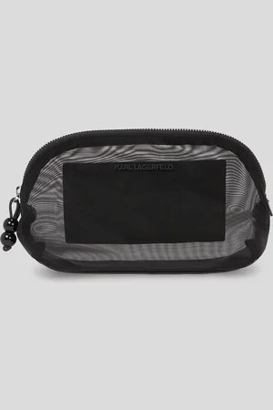Karl Lagerfeld Karl Logo Mesh Beach Pouch, Woman, , Size: One size