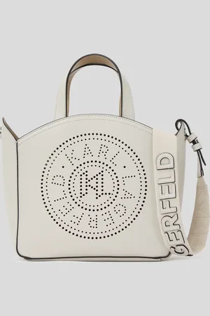 Karl Lagerfeld K/circle Perforated Small Tote Bag, Woman, , Size: One size