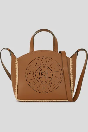 Karl Lagerfeld K/circle Perforated Small Tote Bag, Woman, , Size: One size