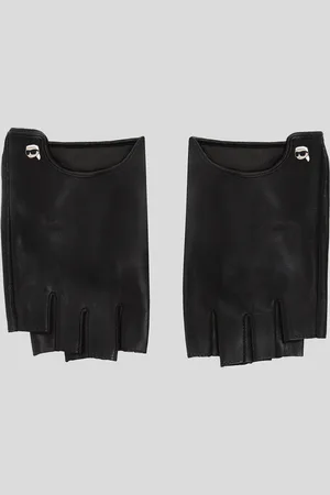 Karl Lagerfeld Ikon Pin Fingerless Gloves, Woman, , Size: S