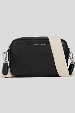 Karl Lagerfeld Ikon Perforated Camera Bag, Woman, , Size: One size