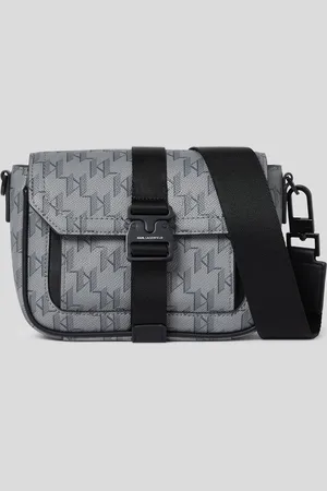 Karl Lagerfeld Kl Monogram Crossbody Bag, Man, , Size: One size