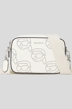 Karl Lagerfeld Ikon Perforated Camera Bag, Woman, , Size: One size