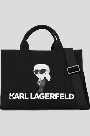 Karl Lagerfeld Ikon Aquarelle Canvas Tote Bag, Woman, , Size: One size