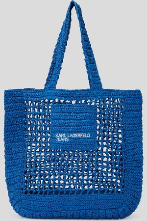Karl Lagerfeld Raffia Shopper, Woman, , Size: One size