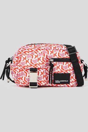 Karl Lagerfeld Monogram Utility Nylon Crossbody Bag, Woman, , Size: One size