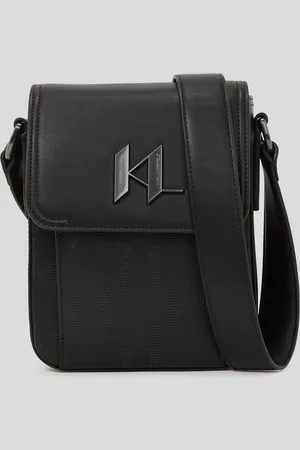 Karl Lagerfeld K/plak Perforated North-south Crossbody Bag, Man, , Size: One size