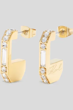 Karl Lagerfeld Crystals Earrings, Woman, , Size: One size
