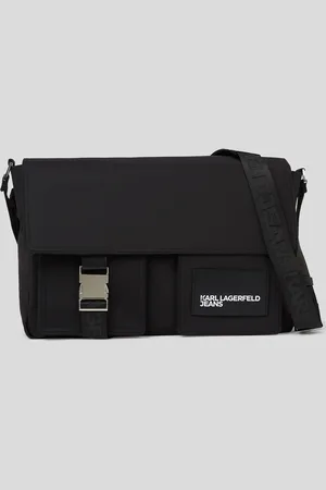 Karl Lagerfeld Utility Nylon Messenger Bag, Man, , Size: One size
