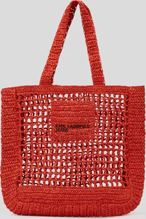 Karl Lagerfeld Raffia Shopper, Woman, , Size: One size