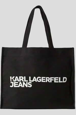 Karl Lagerfeld Klj Logo Canvas Shopper, Woman, , Size: One size