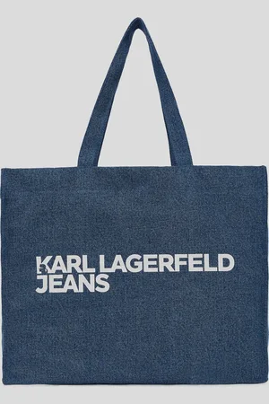 Karl Lagerfeld Klj Logo Denim Shopper, Woman, , Size: One size