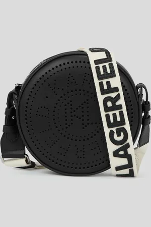 Karl Lagerfeld K/circle Embossed Logo Round Crossbody Bag, Woman, , Size: One size