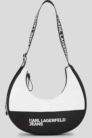 Karl Lagerfeld Nylon Half-moon Shoulder Bag, Woman, , Size: One size