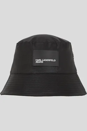 Karl Lagerfeld Coated Denim Bucket Hat, Woman, , Size: One size