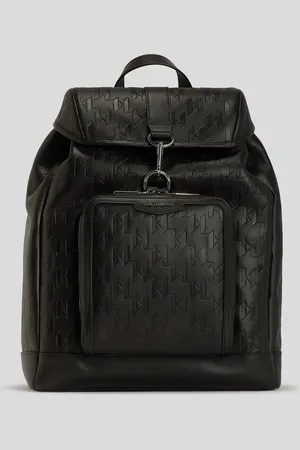Karl Lagerfeld K/loom Leather Backpack, Man, , Size: One size