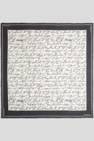 Karl Lagerfeld K/essential Scribble Scarf, Woman, , Size: One size