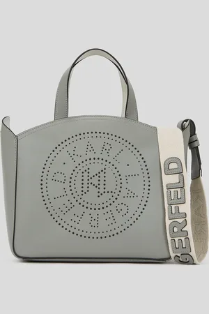 Karl Lagerfeld K/circle Perforated Small Tote Bag, Woman, , Size: One size