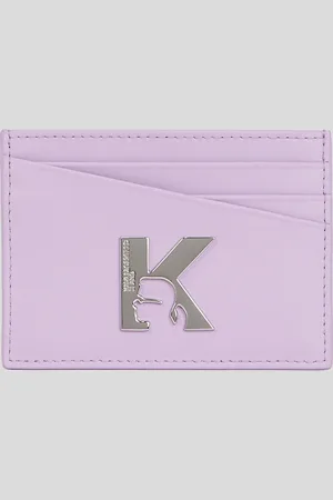 Karl Lagerfeld Geo Leather Cardholder, Woman, , Size: One size