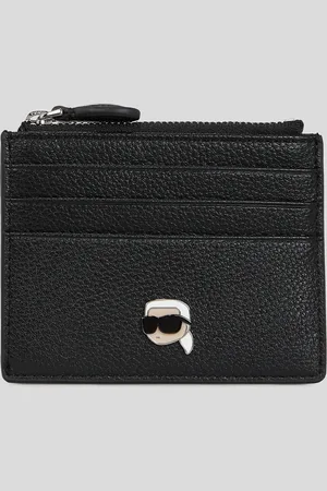 Karl Lagerfeld Ikon Grainy Cardholder, Woman, , Size: One size