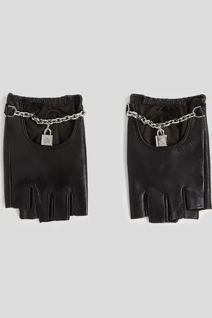 Karl Lagerfeld K/autograph Padlock Fingerless Gloves, Woman, , Size: S
