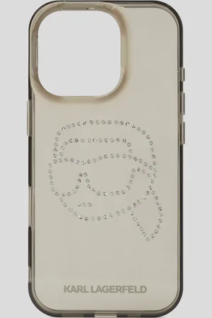 Karl Lagerfeld Ikon Rhinestone Iphone 16 Pro Case, Woman, , Size: One size