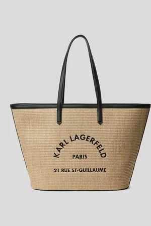 Karl Lagerfeld Rue St-guillaume Raffia Tote Bag, Woman, , Size: One size
