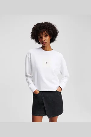 Karl Lagerfeld Crochet Klj Monogram Sweatshirt, Woman, , Size: XS
