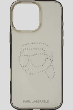 Karl Lagerfeld Ikon Rhinestone Iphone 16 Pro Max Case, Woman, , Size: One size