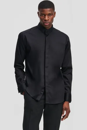 Karl Lagerfeld Stand-up Collar Shirt, Man, , Size: 37