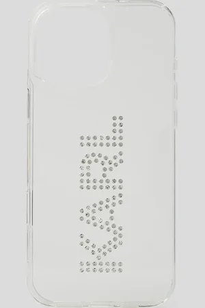 Karl Lagerfeld Rhinestone Karl Logo Iphone 16 Pro Max Case, Woman, , Size: One size