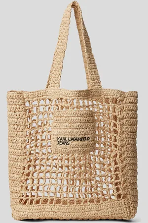 Karl Lagerfeld Raffia Shopper, Woman, , Size: One size