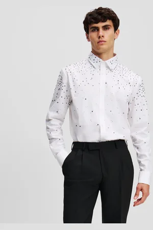 Karl Lagerfeld Rhinestone Degradé Shirt, Man, , Size: XS