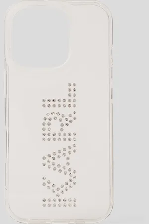 Karl Lagerfeld Rhinestone Karl Logo Iphone 16 Pro Case, Woman, , Size: One size