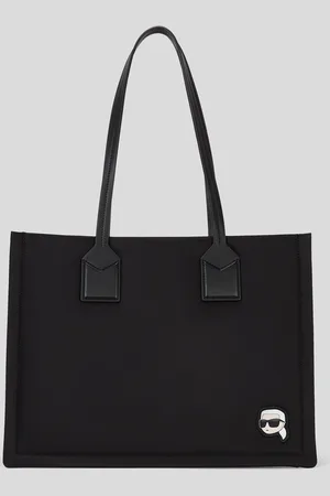 Karl Lagerfeld Ikon Nylon Medium Square Tote Bag, Woman, , Size: One size