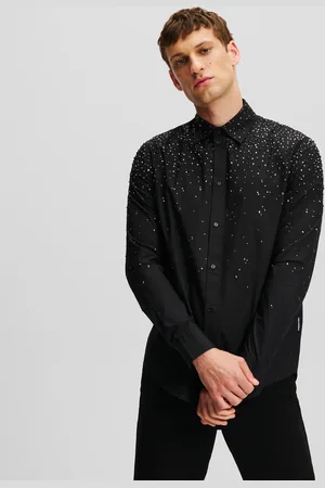 Karl Lagerfeld Rhinestone Degradé Shirt, Man, , Size: XS