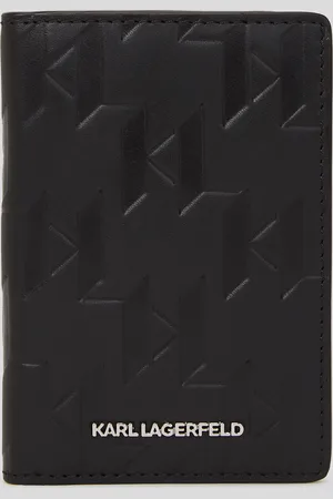 Karl Lagerfeld K/loom Leather Cardholder, Man, , Size: One size