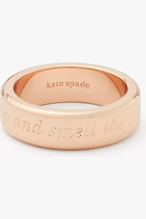 Kate Spade Stop And Smell The Roses Idiom Ring