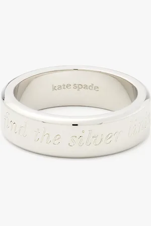 Kate Spade Find The Silver Lining Idiom Ring