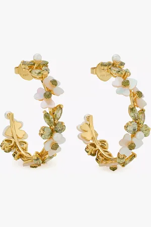 Kate Spade Precious Pansy Hoops