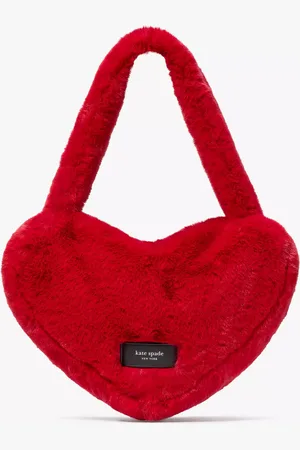 Kate Spade Luver Faux Fur Heart Tote