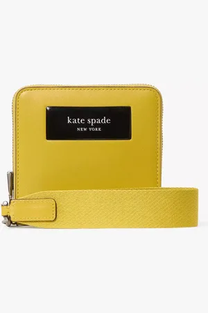 Kate Spade Label Small Compact Webbed Wristlet