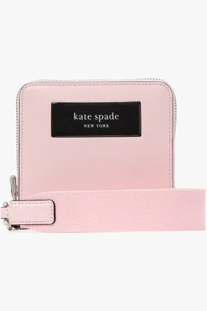 Kate Spade Label Small Compact Webbed Wristlet
