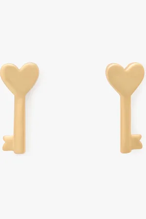Kate Spade With All My Heart Key Studs