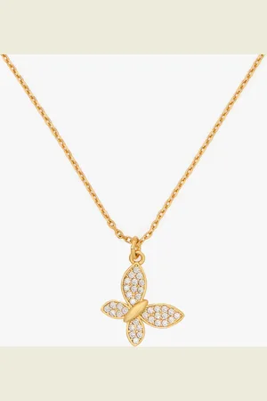 Kate Spade Lucky Charm Pavé Butterfly Pendant