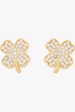 Kate Spade Lucky Charm Pavé Clover Studs