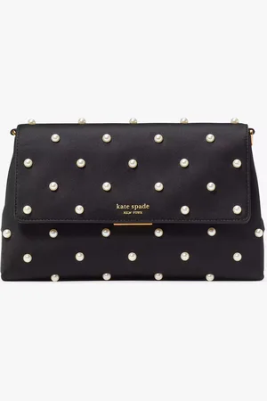 Kate Spade Grace Pearl Embellished Satin Clutch