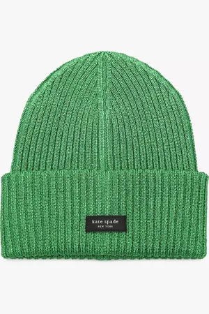 Kate Spade Metallic Sam Label Beanie