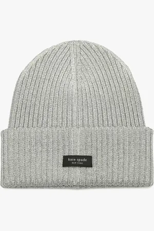 Kate Spade Metallic Sam Label Beanie
